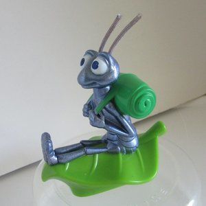 BUG'S LIFE Ant named FLICK ON LEAF Pixar DISNEY